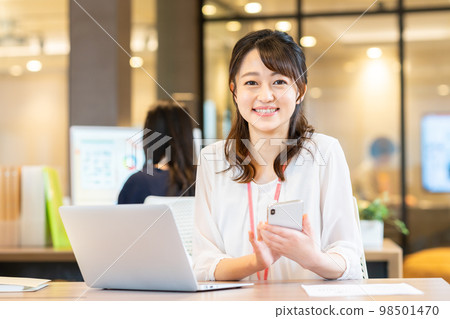 Office business woman shooting cooperation: WEEK Shibadaimon (Sun Frontier Fudousan) 98501470