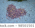 heart made of fallen leaves 98501501