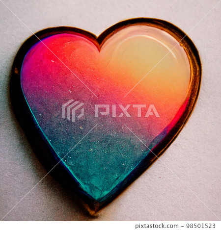 Heart object gradation Heart object gradation 98501523