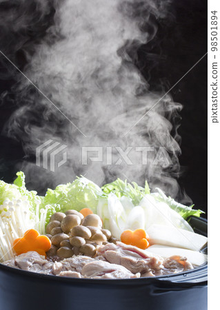 Chicken hotpot, Mizutaki Hot pot dishes 98501894