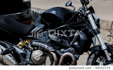 motorcycle engine and tank. 98502576