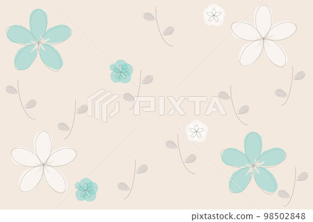 Light blue and white flower background illustration 98502848