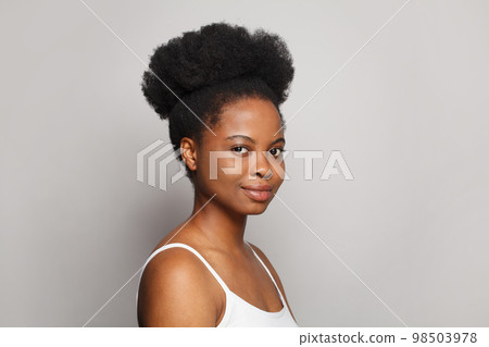 Beauty fashion portrait of beautiful young woman with fresh clean skin.  98503978