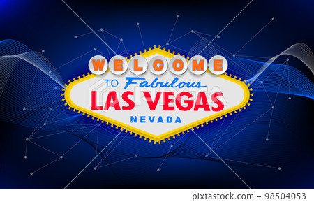 Welcome To Las Vegas Backdrop Fabulous Casino Night Poker Party