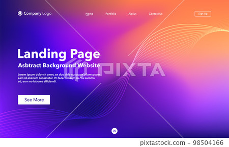 Landing Page. Abstract background website. Template for websites, or apps. Modern design. Abstract vector style Landing Page. Abstract background website. Template for websites, or apps. Modern design. Abstract vector style 98504166