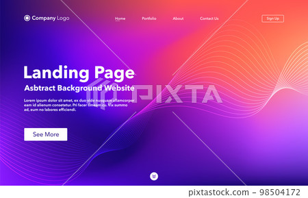 Landing Page. Abstract background website. Template for websites, or apps. Modern design. Abstract vector style Landing Page. Abstract background website. Template for websites, or apps. Modern design. Abstract vector style 98504172