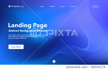 Landing Page. Abstract background website. Template for websites, or apps. Modern Blue design. Abstract vector style Landing Page. Abstract background website. Template for websites, or apps. Modern Blue design. Abstract vector style 98504174