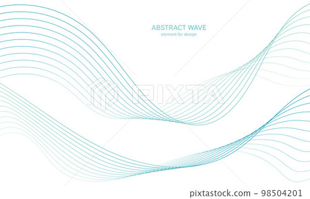 Abstract colorful wave element for design. Digital frequency track equalizer. Stylized line art background.Vector illustration.Wave with lines created using blend tool.Curved wavy line, smooth stripe Abstract colorful wave element for design. Digital frequency track equalizer. Stylized line art background.Vector illustration.Wave with lines created using blend tool.Curved wavy line, smooth stripe 98504201