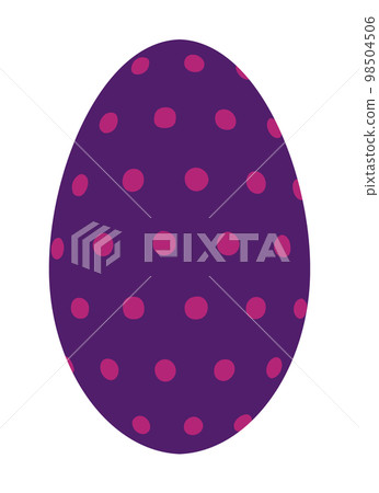 Dot pattern egg illustration material 98504506