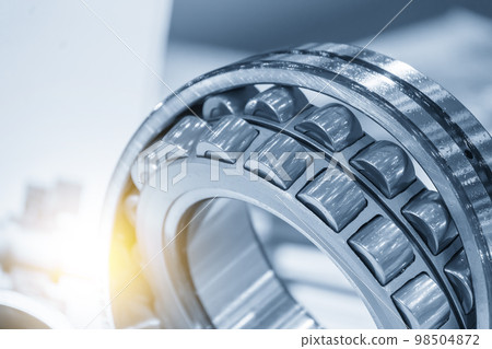 The cylindrical rolling bearing parts in light blue scene. 98504872
