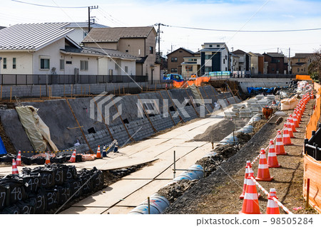 Sayama City, Saitama Prefecture Furo River Revetment Construction 98505284