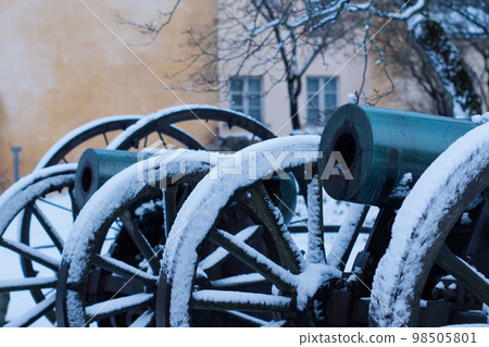 Cannons on the remote island of Helsinki Cannons on the remote island of Helsinki 98505801