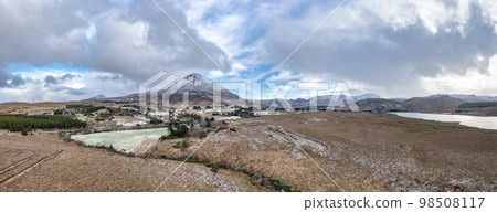 Church of the Sacred Heart, Dunlewey close to Mount Errigal in County Donegal - Ireland 98508117