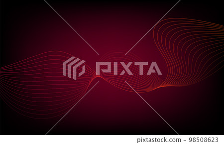 Abstract wave element for design. Digital frequency track equalizer. Stylized line art background. Colorful shiny wave with lines created using blend tool. Curved wavy line, smooth stripe. Vector. Abstract wave element for design. Digital frequency track equalizer. Stylized line art background. Colorful shiny wave with lines created using blend tool. Curved wavy line, smooth stripe. Vector. 98508623