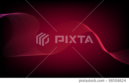 Abstract wave element for design. Digital frequency track equalizer. Stylized line art background. Colorful shiny wave with lines created using blend tool. Curved wavy line, smooth stripe. Vector. Abstract wave element for design. Digital frequency track equalizer. Stylized line art background. Colorful shiny wave with lines created using blend tool. Curved wavy line, smooth stripe. Vector. 98508624