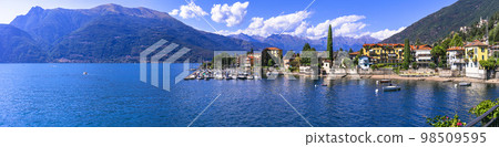 Stynning idyllic lake scenery, amazing Lago di Como.  98509595
