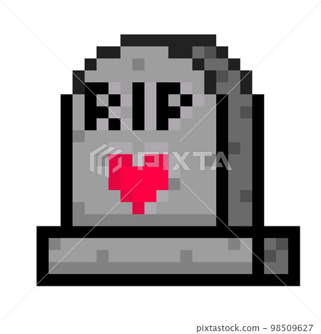 紅心墳墓的像素圖 紅心墳墓的像素圖 98509627