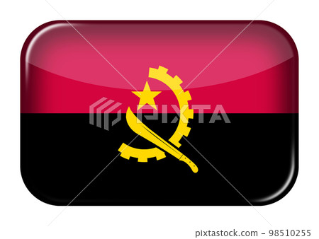 Angola web icon rectangle button with clipping path 3d illustration Angola web icon rectangle button with clipping path 3d illustration 98510255