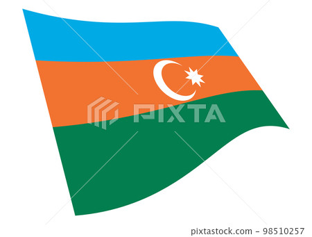 An Azerbaijan waving flag 3d illustration with clipping path An Azerbaijan waving flag 3d illustration with clipping path 98510257