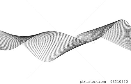 Abstract wave element for design. Digital frequency track equalizer. Stylized line art background. Vector illustration. Wave with lines created using blend tool. Curved wavy line, smooth stripe. Abstract wave element for design. Digital frequency track equalizer. Stylized line art background. Vector illustration. Wave with lines created using blend tool. Curved wavy line, smooth stripe. 98510550