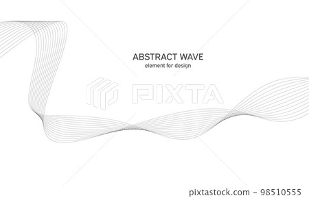 Abstract wave element for design. Digital frequency track equalizer. Stylized line art background. Vector illustration. Wave with lines created using blend tool. Curved wavy line, smooth stripe. Abstract wave element for design. Digital frequency track equalizer. Stylized line art background. Vector illustration. Wave with lines created using blend tool. Curved wavy line, smooth stripe. 98510555