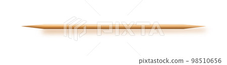 Toothpicks Wooden , Bamboo Toothpick small sharp, Realistic wood. Vector Toothpicks Wooden , Bamboo Toothpick small sharp, Realistic wood. Vector 98510656
