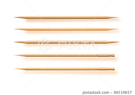 Toothpicks. hygiene and health on toothpicks white background. Vector. Toothpicks. hygiene and health on toothpicks white background. Vector. 98510657