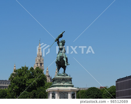 Vienna at the danube river Vienna at the danube river 98512089
