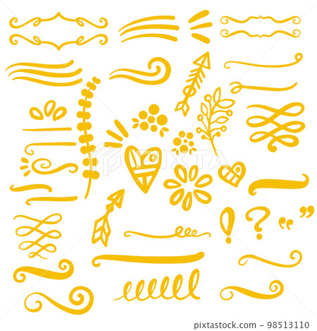 Yellow Swirls Swash Logo Ornament Designs Yellow Swirls Swash Logo Ornament Designs 98513110