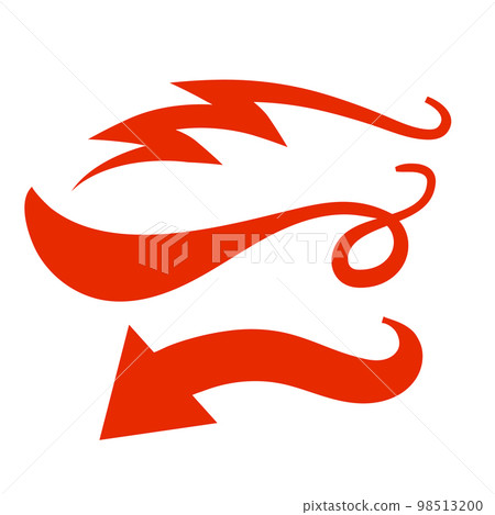 Red Swirls Swash Logo Ornament Designs Red Swirls Swash Logo Ornament Designs 98513200