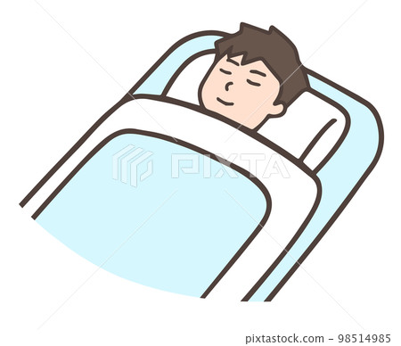 睡覺的人，睡覺的人-插圖素材 [98514985] - PIXTA圖庫
