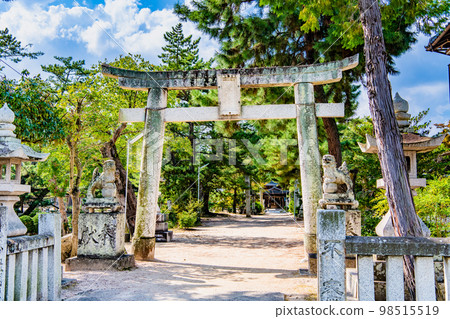 岡山縣的備中總社～大鳥居～ 98515519