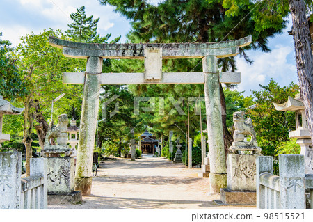 岡山縣的備中總社～大鳥居～ 98515521