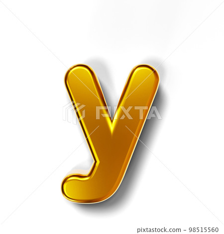 gold lowercase alphabet 3d letters 98515560