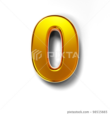 golden 3d numbers golden 3d numbers 98515665