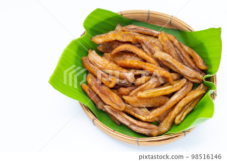 Sun dried banana. Fruit snack 98516146