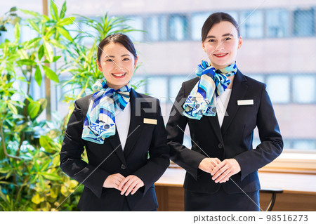 Young lady at reception Photography cooperation: WEEK Shibadaimon (Sun Frontier Fudousan) Young lady at reception Photography cooperation: WEEK Shibadaimon (Sun Frontier Fudousan) 98516273