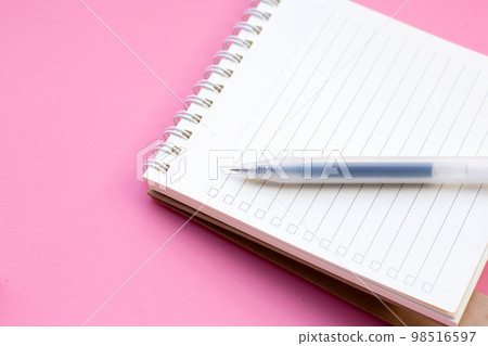 To do list paper with pen. Copy space 98516597