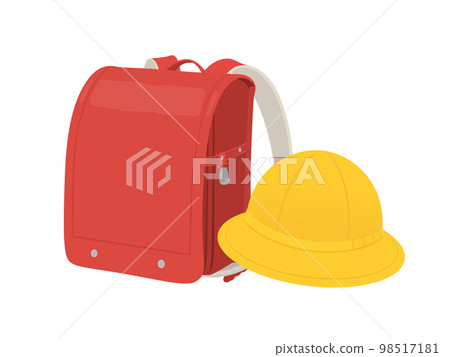 紅色書包和黃色帽子 98517181