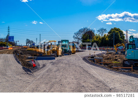 Work to increase the number of lanes on the main road National Route 17 Jobu Road Inbound direction 2022.12 bottom b-2 High saturation Work to increase the number of lanes on the main road National Route 17 Jobu Road Inbound direction 2022.12 bottom b-2 High saturation 98517281
