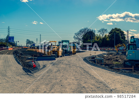 Work to increase the number of lanes on the main road National Route 17 Jobu Road Upbound 2022.12 bottom b-5 Warm color added Work to increase the number of lanes on the main road National Route 17 Jobu Road Upbound 2022.12 bottom b-5 Warm color added 98517284