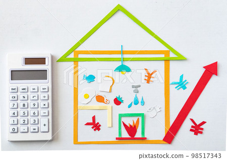 Image background of soaring prices 98517343