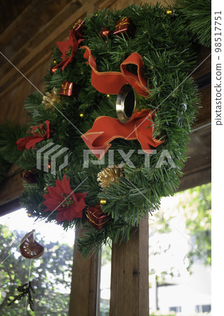 Christmas and New Year decorations in season of greeting Christmas and New Year decorations in season of greeting 98517751