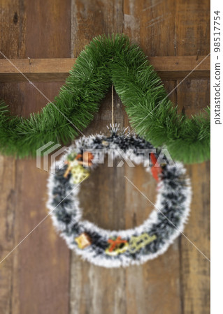 Christmas and New Year decorations in season of greeting Christmas and New Year decorations in season of greeting 98517754