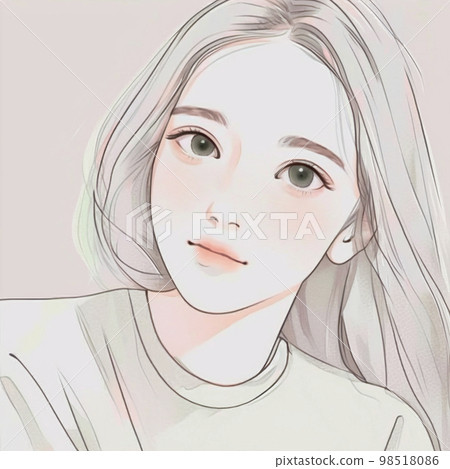 Illustration of a beautiful older sister Watercolor style "AI-generated image" 98518086