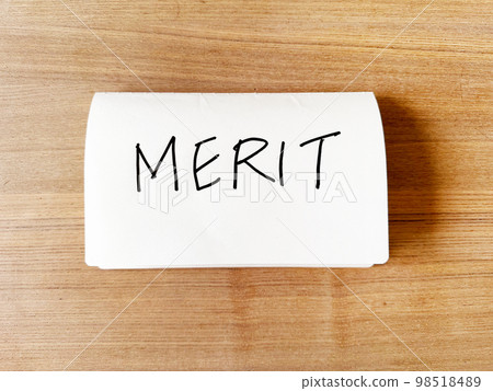 Notes written with Merit and pen 98518489