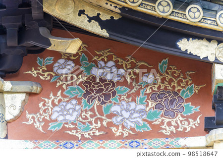 Nikko Toshogu Shrine on a clear winter day Sculpture in the prayer hall Nikko City, Tochigi Prefecture Nikko Toshogu Shrine on a clear winter day Sculpture in the prayer hall Nikko City, Tochigi Prefecture 98518647