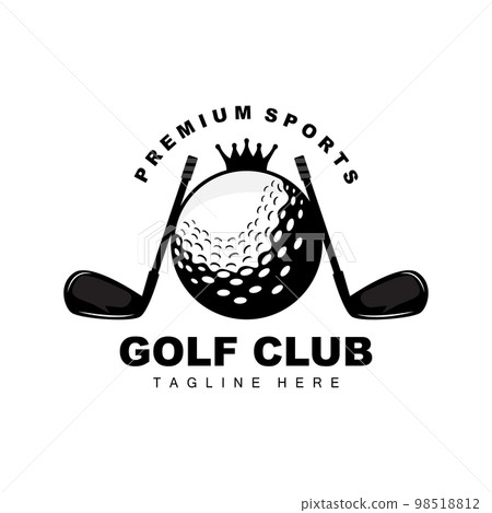 Golf Ball Logo, Vector Stick Golf. Outdoor Sports Game, Discipline Design, Icon Template Golf Ball Logo, Vector Stick Golf. Outdoor Sports Game, Discipline Design, Icon Template 98518812