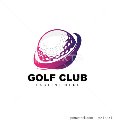 Golf Ball Logo, Vector Stick Golf. Outdoor Sports Game, Discipline Design, Icon Template Golf Ball Logo, Vector Stick Golf. Outdoor Sports Game, Discipline Design, Icon Template 98518831