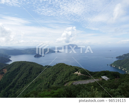 View of Sekumi Bay from Mikata Goko Rainbow Line Summit Park 98519115